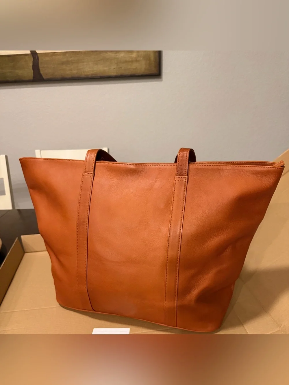 Latico Leathers Women's Leather Suburban Tote Bag - large